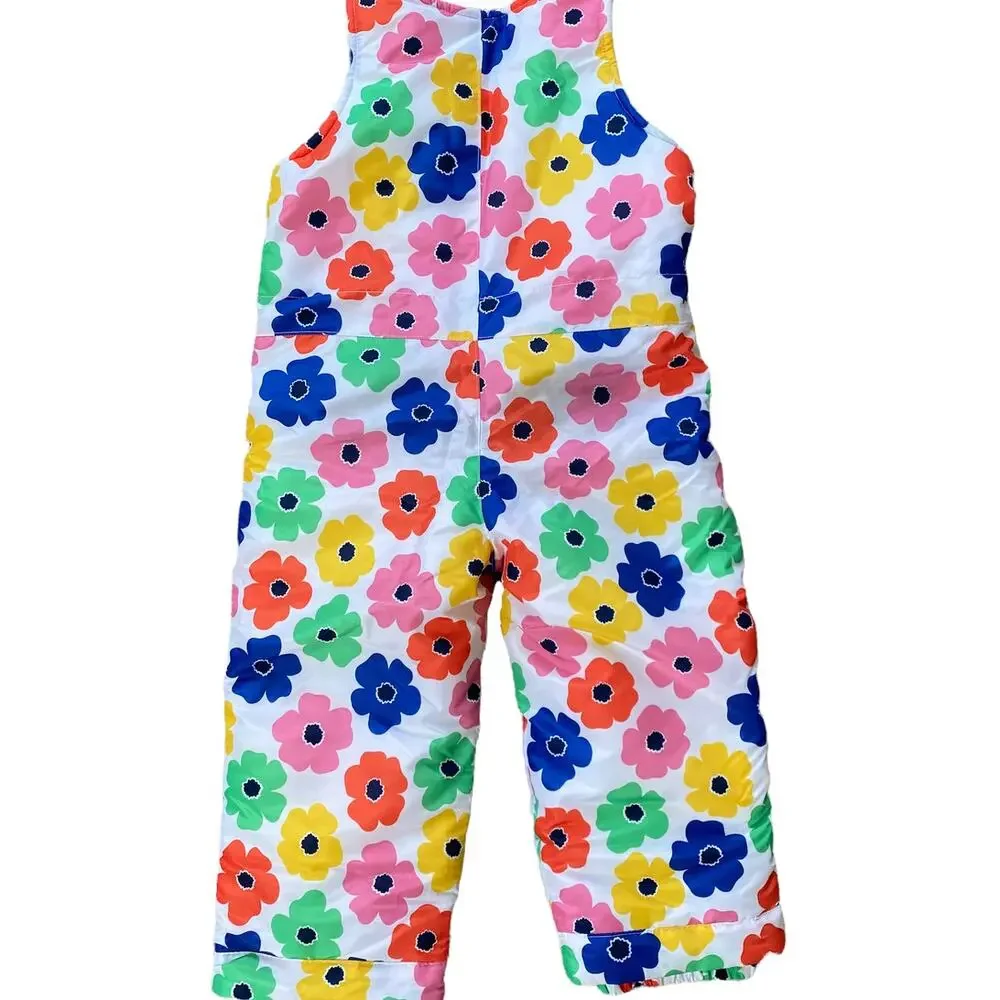 NWOT The Children's Place Sleeveless Floral Jumpsuit Girls Size 3T